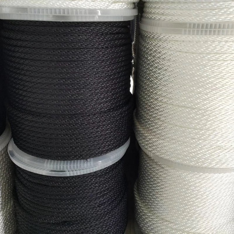 Solid Braid MFP Anchor Line Polyester Nylon Marine Boat Mooring Safety Rope Double Braided Dock Line