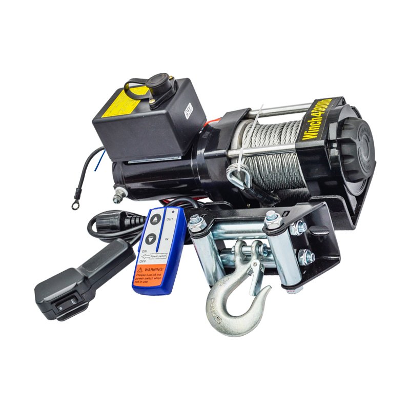 12v Small Electric Car Winch 2000lbs Electric Boat Anchor Hoist Winch With Wireless Remote for Car