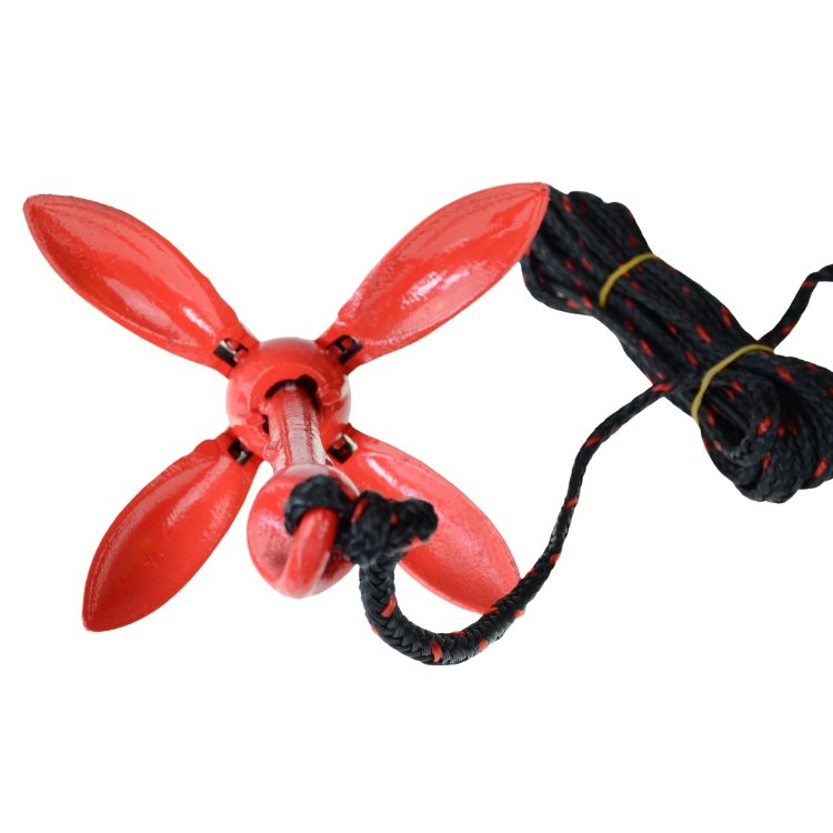 Folding Anchor Accessory for Fishing Kayak & Yacht 3kg Marine Hardware Grapnel Boat Anchors and Accessories