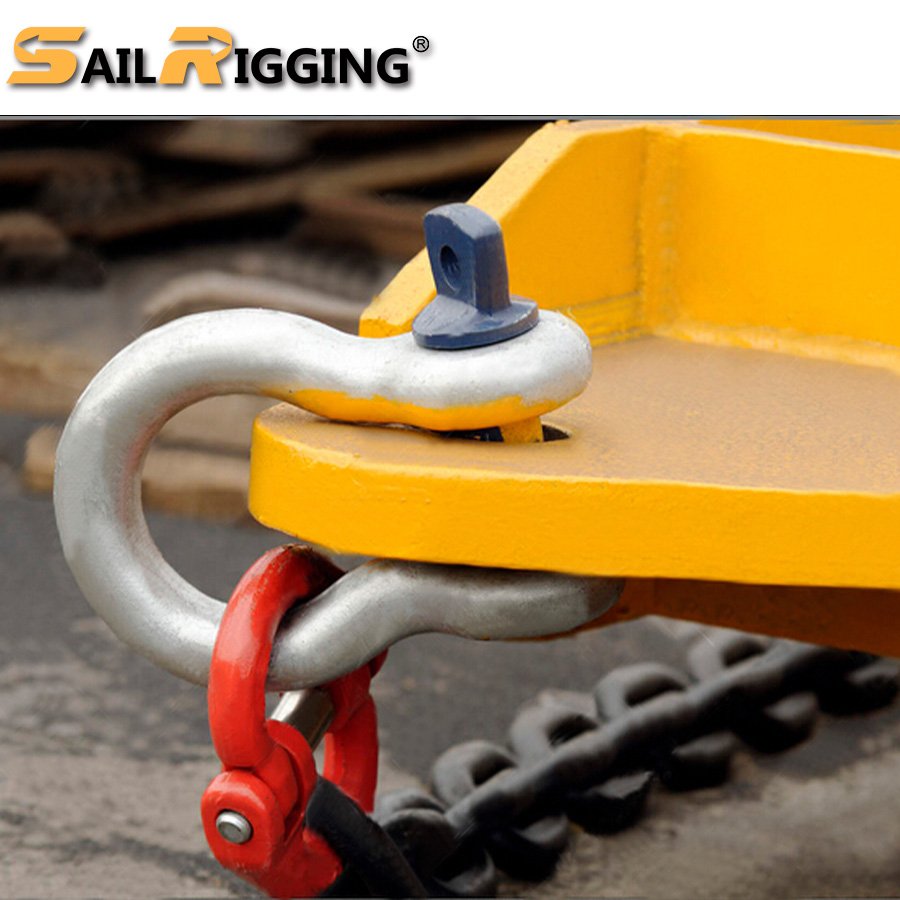 Heavy Duty U.S. Type Galvanized Steel Forged Screw Pin Anchor Bow Lifting Marine Rigging Shackle 5/8 Bow Shackle 7/16