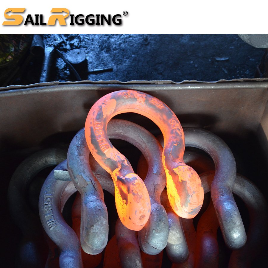 Heavy Duty U.S. Type Galvanized Steel Forged Screw Pin Anchor Bow Lifting Marine Rigging Shackle 5/8 Bow Shackle 7/16