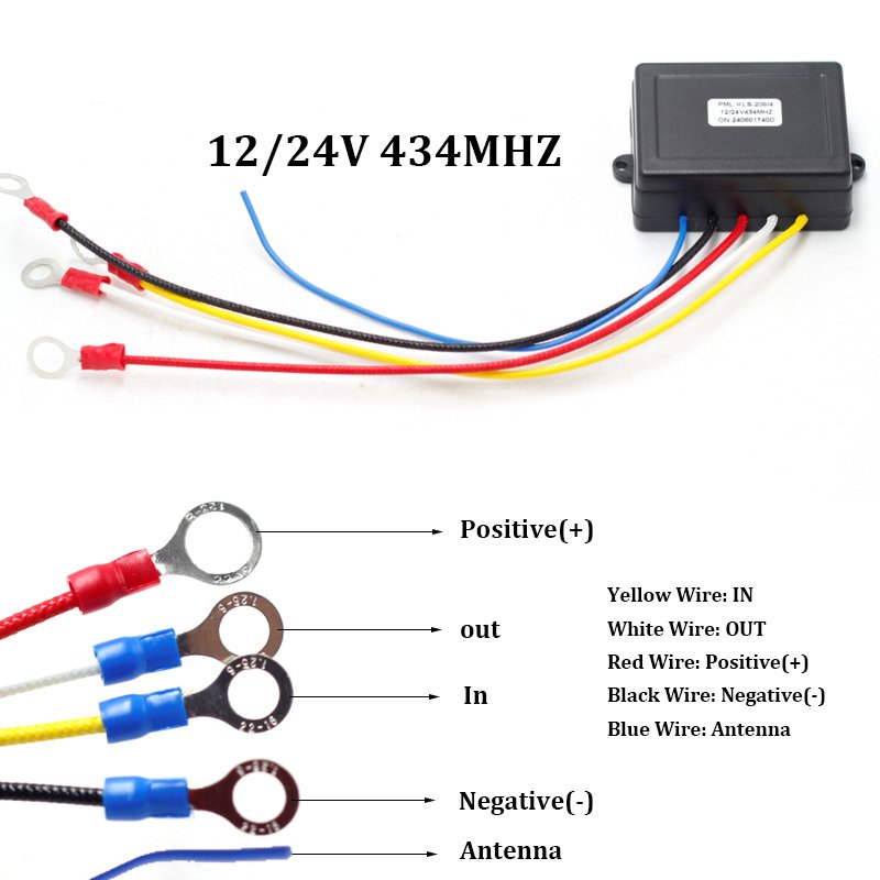 CV38 12V 24V 434MHZ Wireless ElecWireless Electric Winch for Car Anchor Control System Boat Accessories Boat Anchor