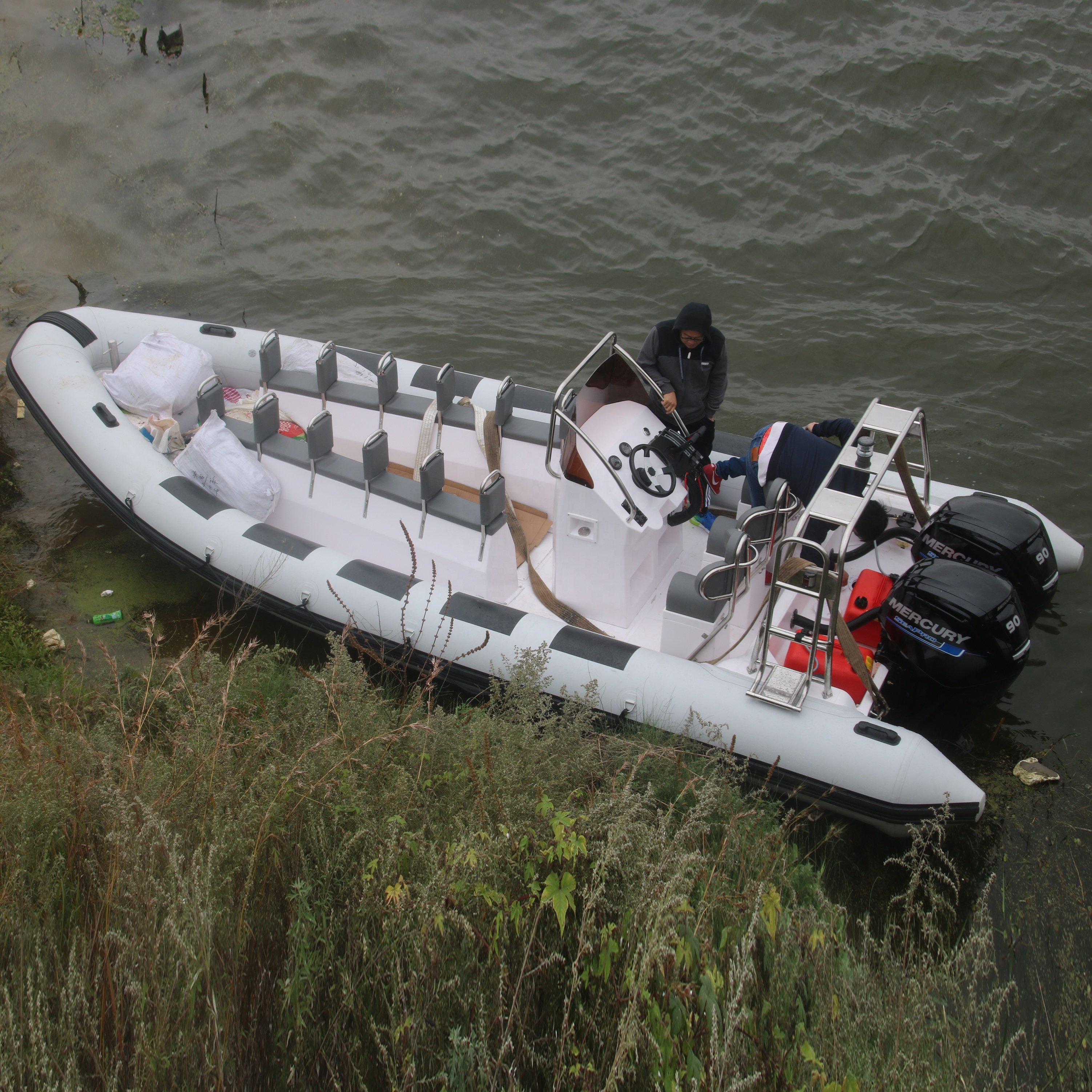 Goboat RIB700B 7.0M 23FT Goethe Factory Direct Sale 20ft Center Console FRP Inflatable Fishing Boat for Sale RIB700B