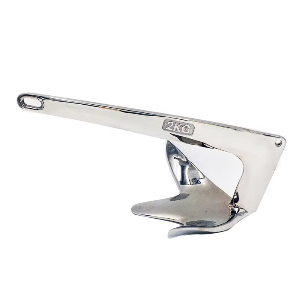 CNWAGNER 20KG 316 Stainless Steel High Polished Marine Boat Anchor Bruce Anchor for Sale