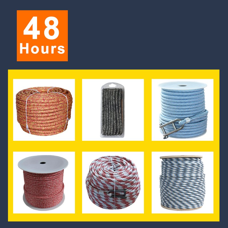 Double Braided Sailing Ropes on a Ship for Sale Yacht Rope Rope Used in Sailing for Raising and Lowering a Sail