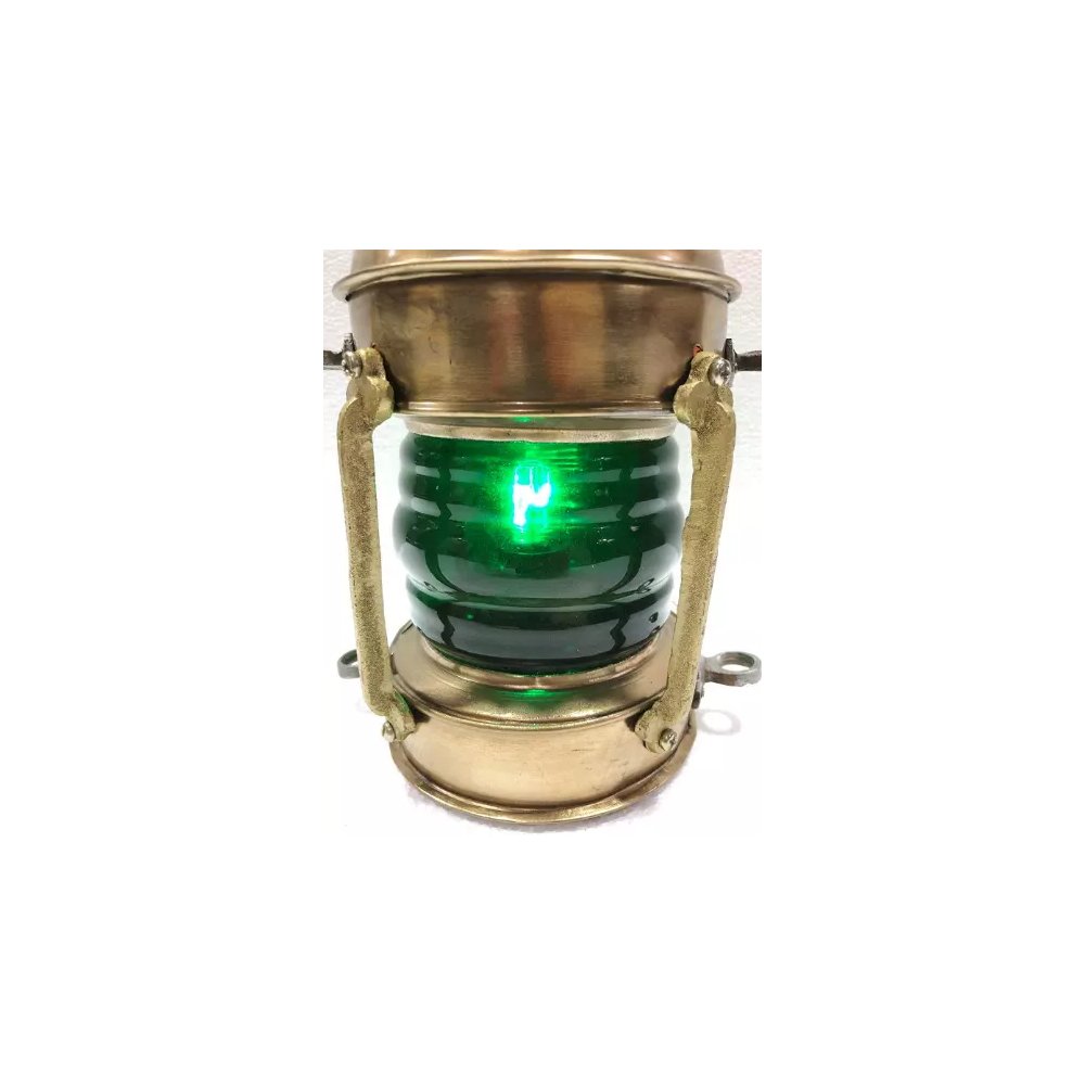 Lantern Lamp Electric Ship Lantern Nautical Boat Brass Anchor Light Maritime