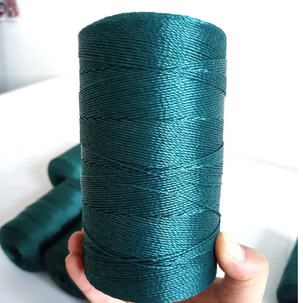 6mm 8mm Yellow Blue 3 Strand Twisted Pp Ropes Pe Rope for Fishing Packing Net Rope With Plastic Bag Packed