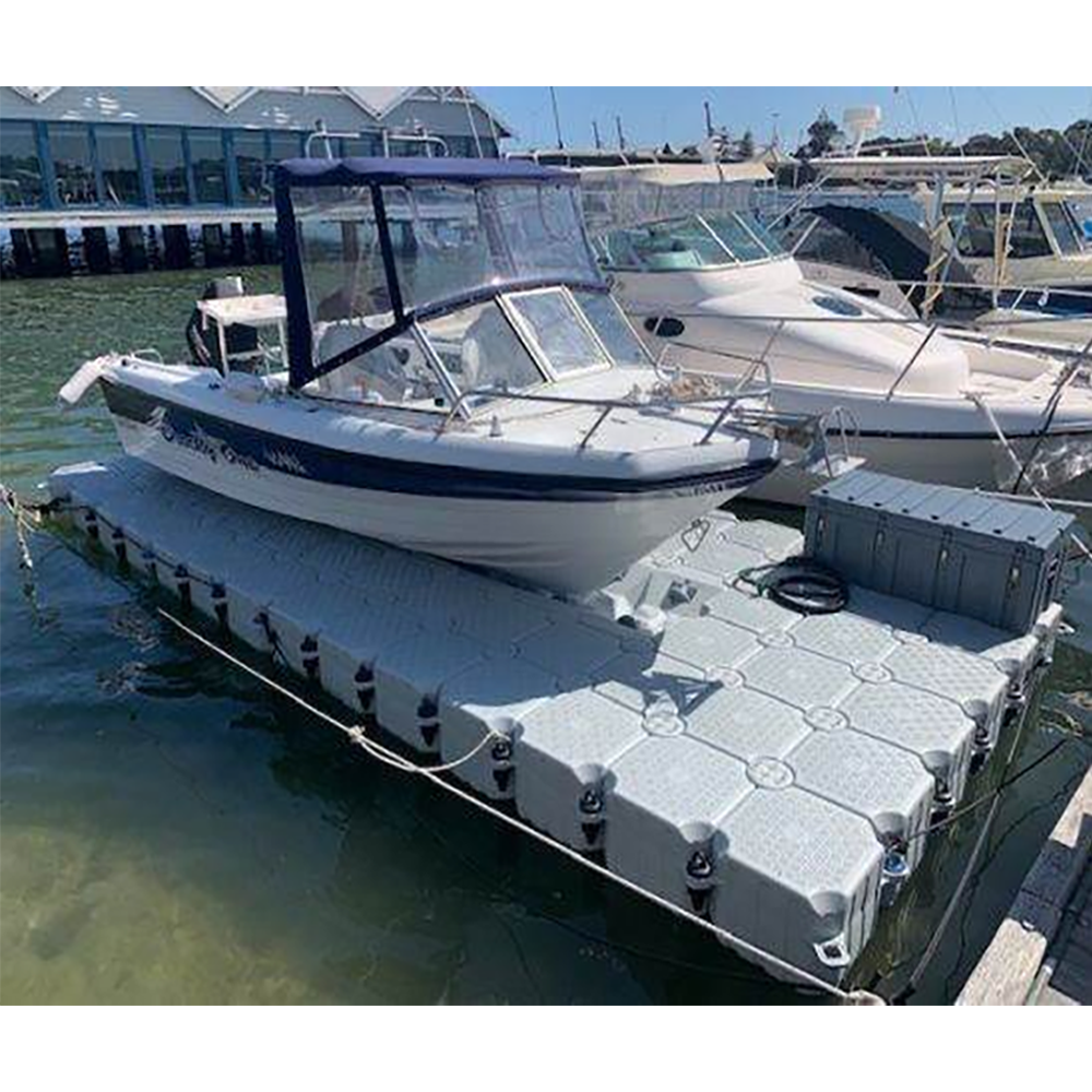 Hdpe 50*50*40cm Marine Modular Plastic Floating Platform Jet Ski Floating Dock Pontoon Bridge for Walkway