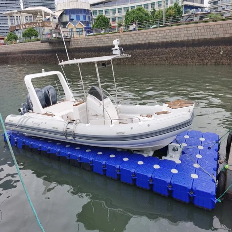 Hdpe 50*50*40cm Marine Modular Plastic Floating Platform Jet Ski Floating Dock Pontoon Bridge for Walkway