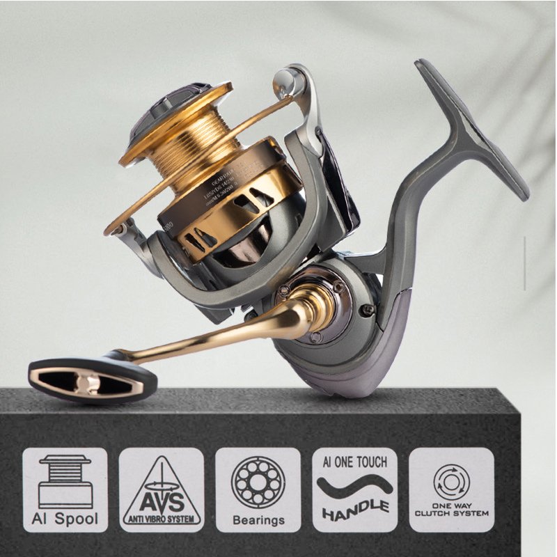 Gapless All-metal Spinning Reel Fishing Reel Fishing Line Reel Sea Rod Wheel Anchor Fish Long Casting Wholesale