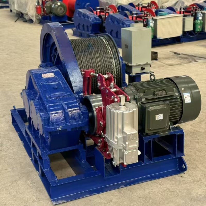 2025 Hot Sale Good Price Boat Anchor 10 Ton Electric Motor Gasoline Lifting Mining Synthetic Winch Rope Winch