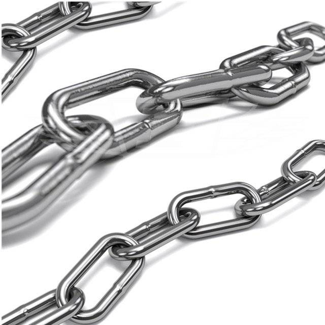 Aisi 304 316 Din 5685c 763 764 Stainless Steel Welded Long Chain Link Short Link Chain for Anchor Chain for Boat