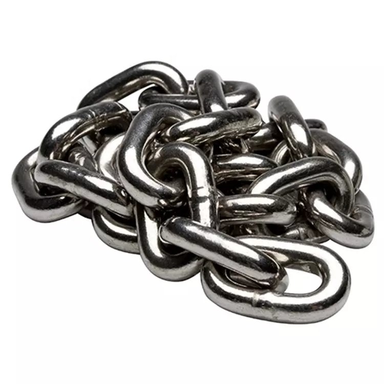 Marine Anchor Chain AISI 316 Stainless Steel DIN 766 Anchor Link Welded Chain 6mm 8mm 10mm for Boat