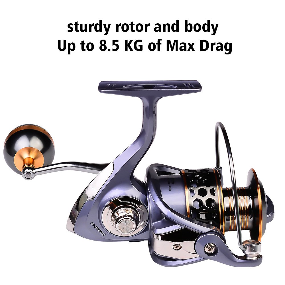 Hot Sale 2000-7000 Series High Quality Metal Spool Fishing Spinning Reel Long-distance Stainless Steel Handle Line