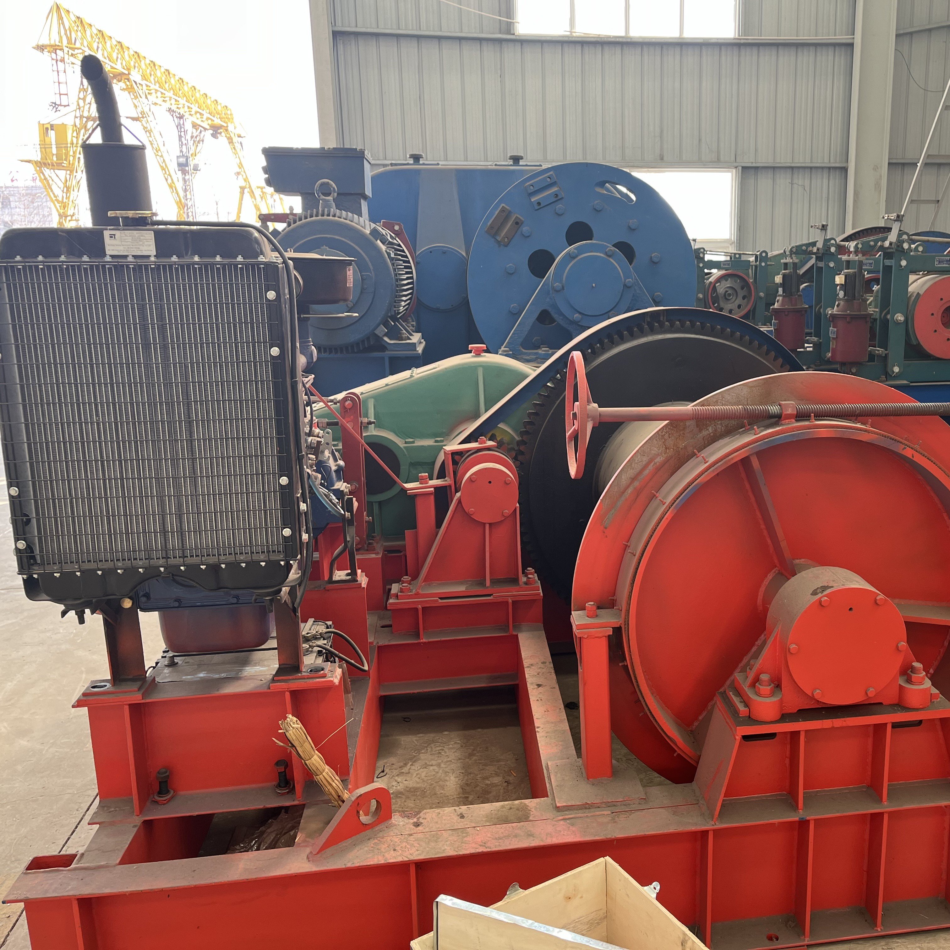 Marine Boat Barge Equipment Electric Anchor Windlass 10ton 20t 40t 50ton 80ton Ship Diesel Engine Slipway Mooring Towing Winch