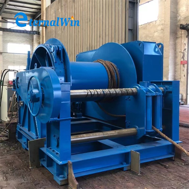 OEM Marine Deck Diesel Hydraulic Towing Anchoring Windlass Boat Shipyard Slipway Electric Anchor Mooring Winch for Barge/Vessel
