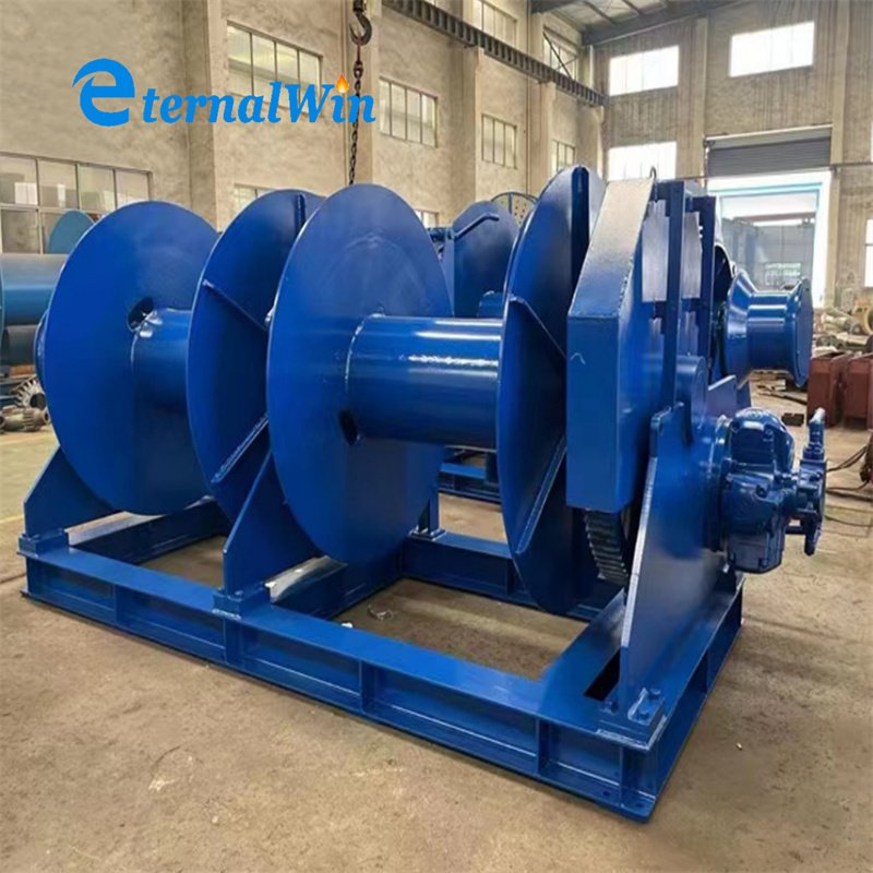 OEM Marine Deck Diesel Hydraulic Towing Anchoring Windlass Boat Shipyard Slipway Electric Anchor Mooring Winch for Barge/Vessel