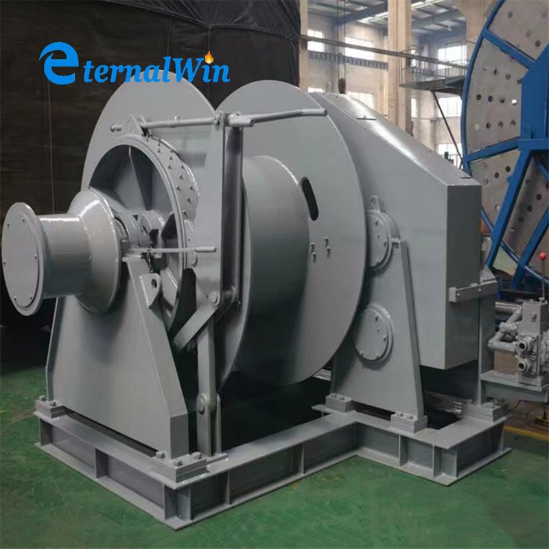 OEM Marine Deck Diesel Hydraulic Towing Anchoring Windlass Boat Shipyard Slipway Electric Anchor Mooring Winch for Barge/Vessel