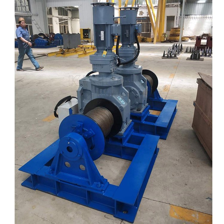 JK Electronic Control High Speed Steel Wire Rope Pulling Winchs