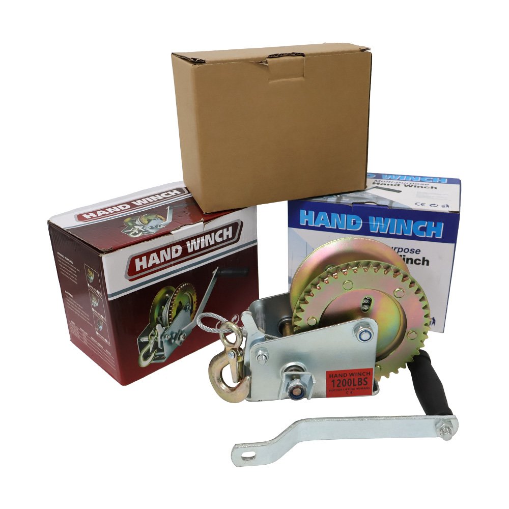 Good Price Factory Direct Sales Self-locking Hand Winch Manual Winch 1200/1800/2600lbs
