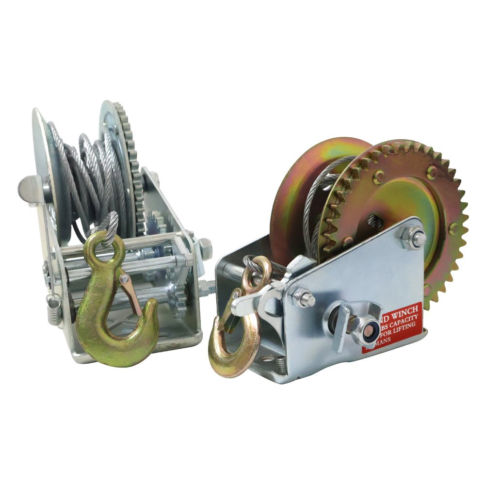 Good Price Factory Direct Sales Self-locking Hand Winch Manual Winch 1200/1800/2600lbs