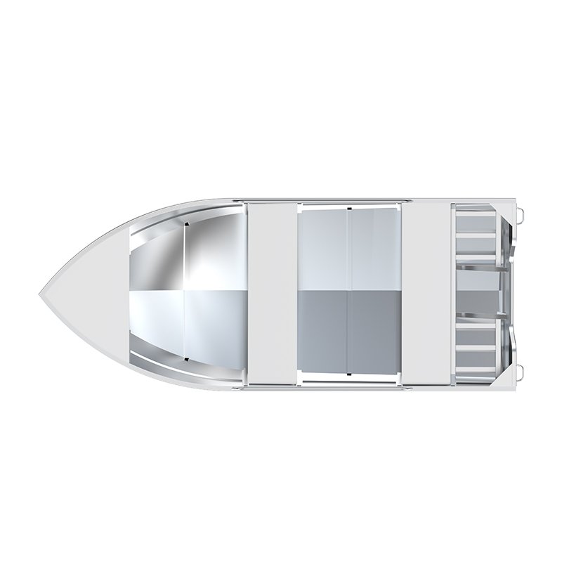 V Bottom Fishing Boat with Bass Boat Anchor and Trolling Motor for Stability