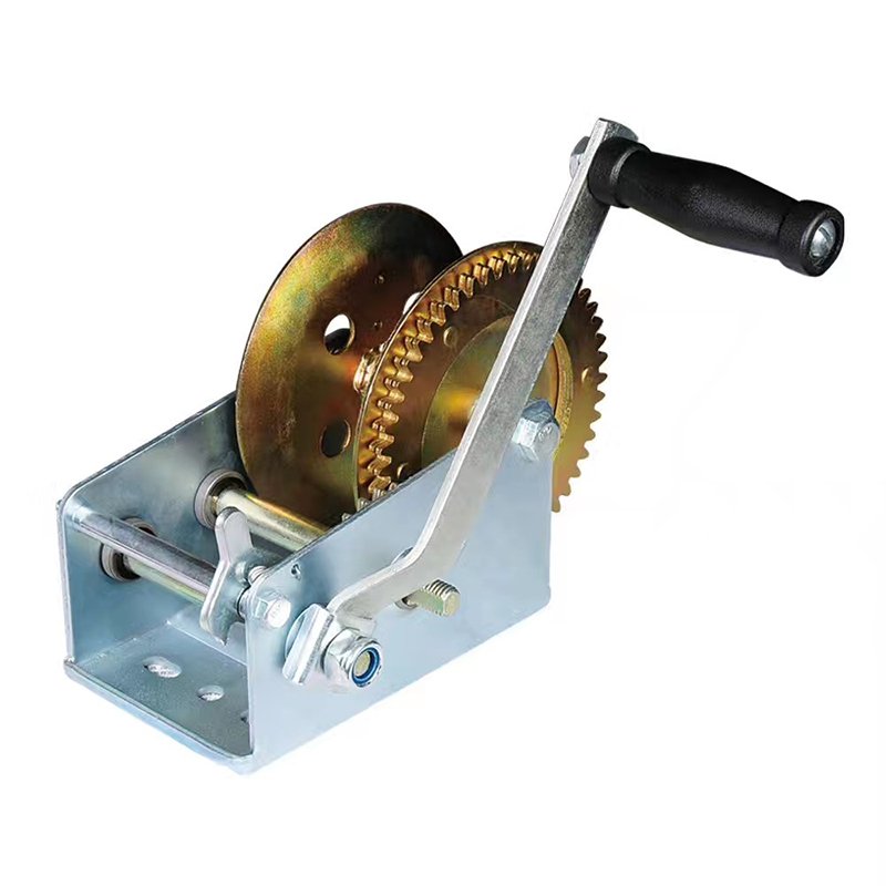 2600lbs With 8m Wire Rope and Hook Hand Winch Crank Non Self-locking Capstan Mechanical Devices Hand Tool Lifting