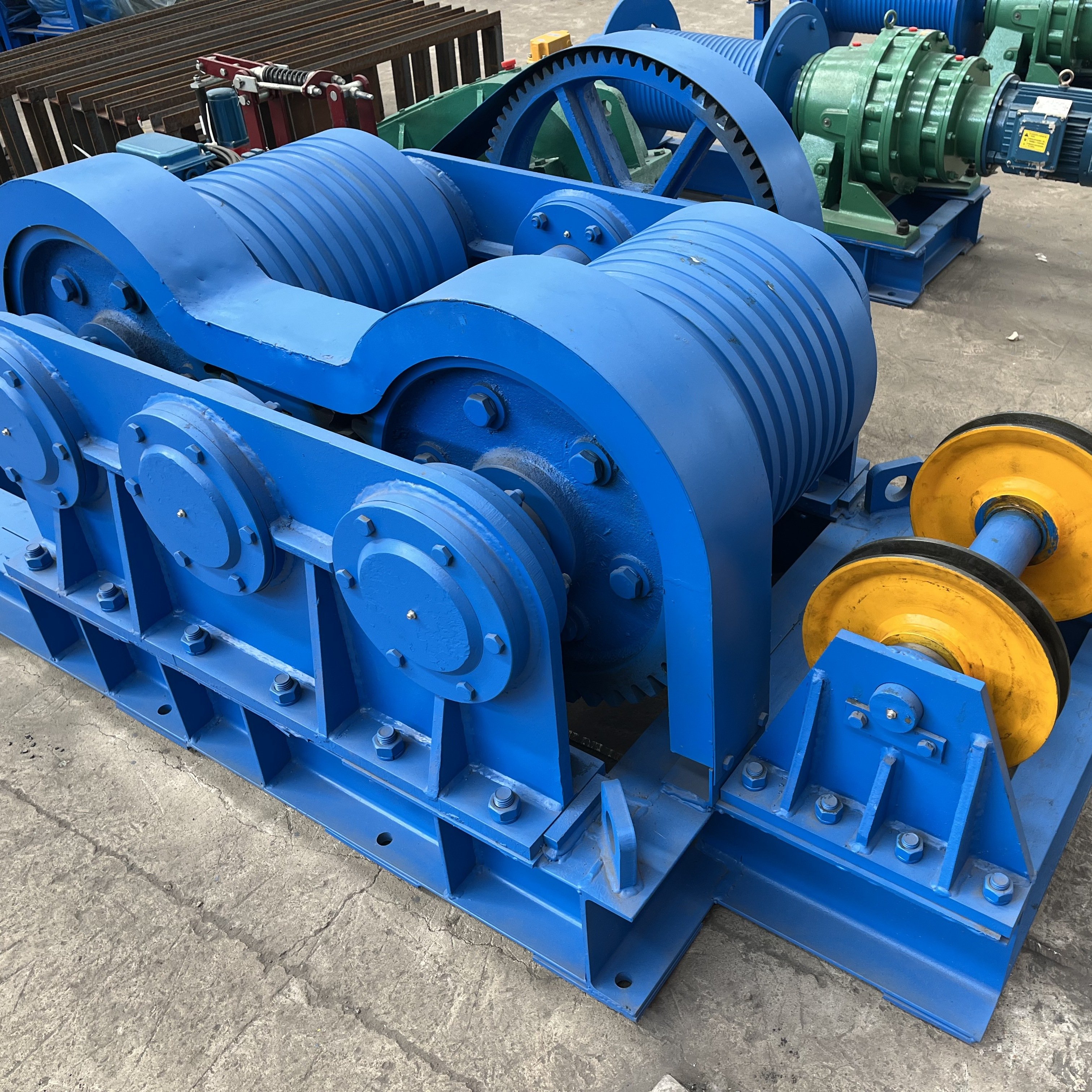 Cheap Fast Vertical Lifting Level Pulling Double Drums Electric Winch Crane for Anchor Boat Ship