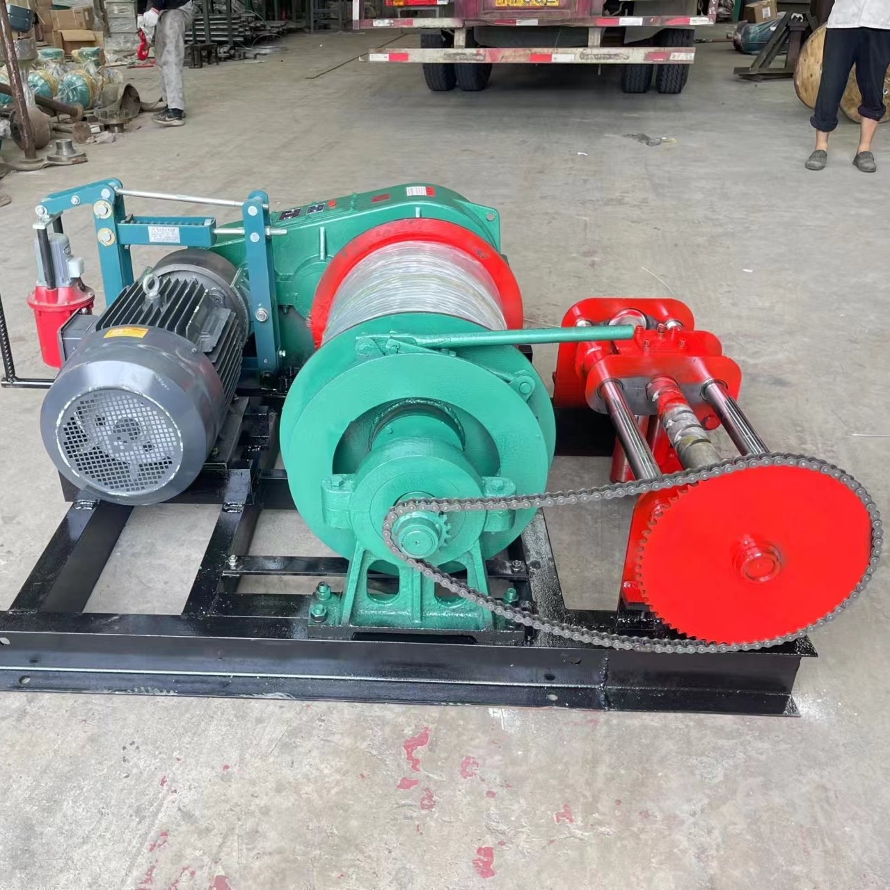 Cheap Fast Vertical Lifting Level Pulling Double Drums Electric Winch Crane for Anchor Boat Ship
