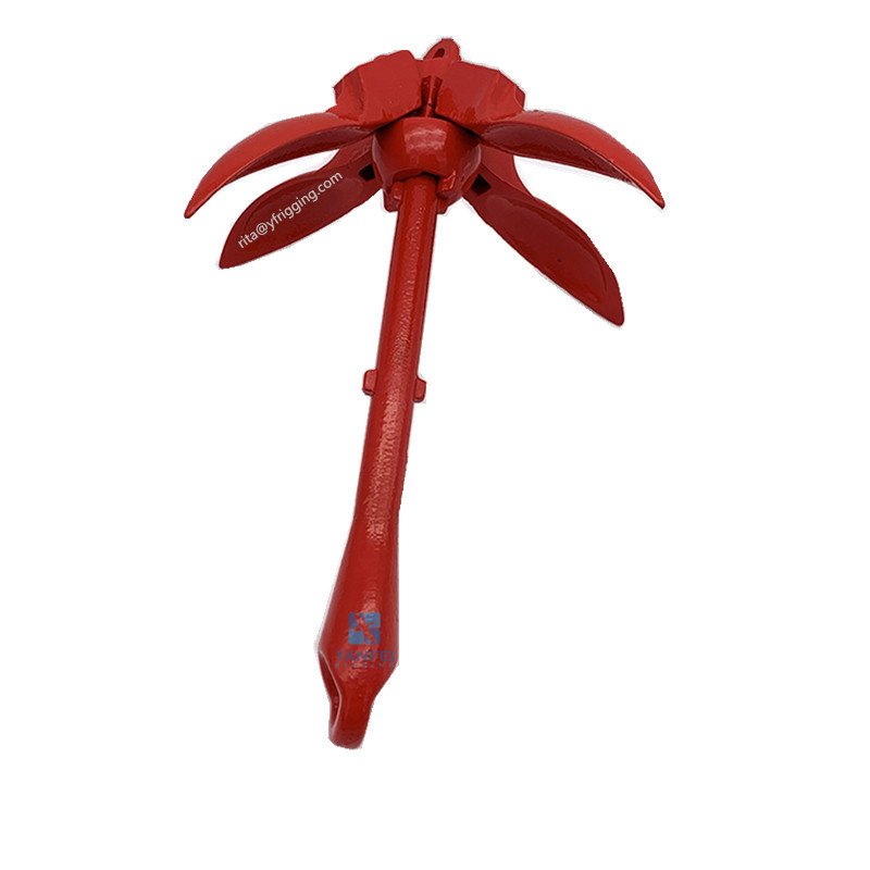 Boat Anchor PVC/Vinyl Coated Folding Anchor Grapnel Anchor for Sailing