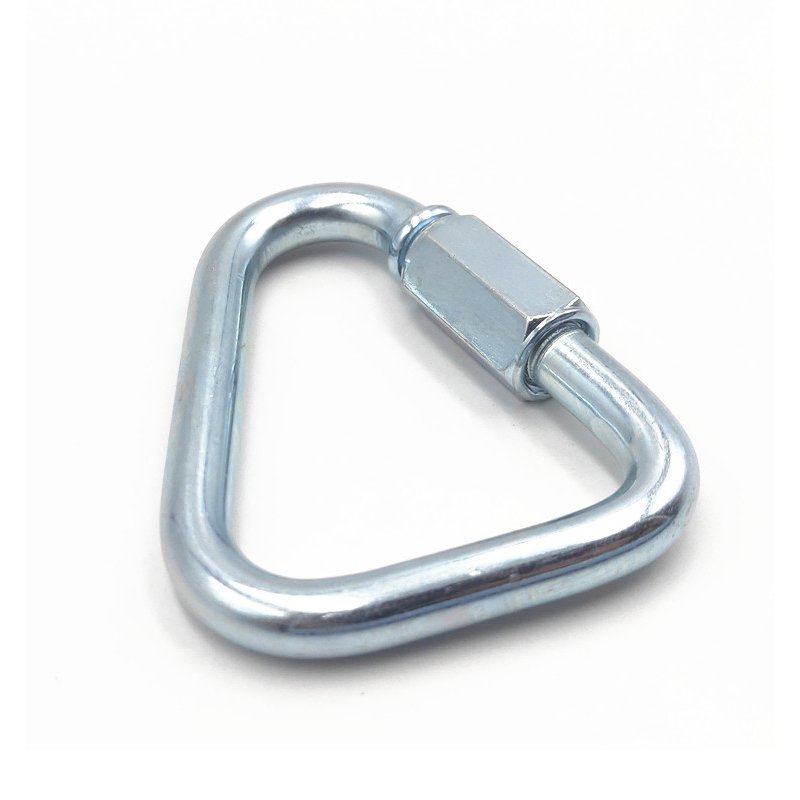 BOHU Stainless Steel Carabiner Clip Hook Galvanized Shackle Rig For Boating Triangle Arc Climbing With Screw Nut