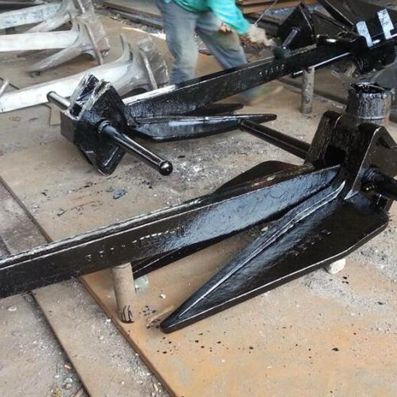 Reliable Marine Danforth Anchor, Black Coating, HHP, Certified by CCS