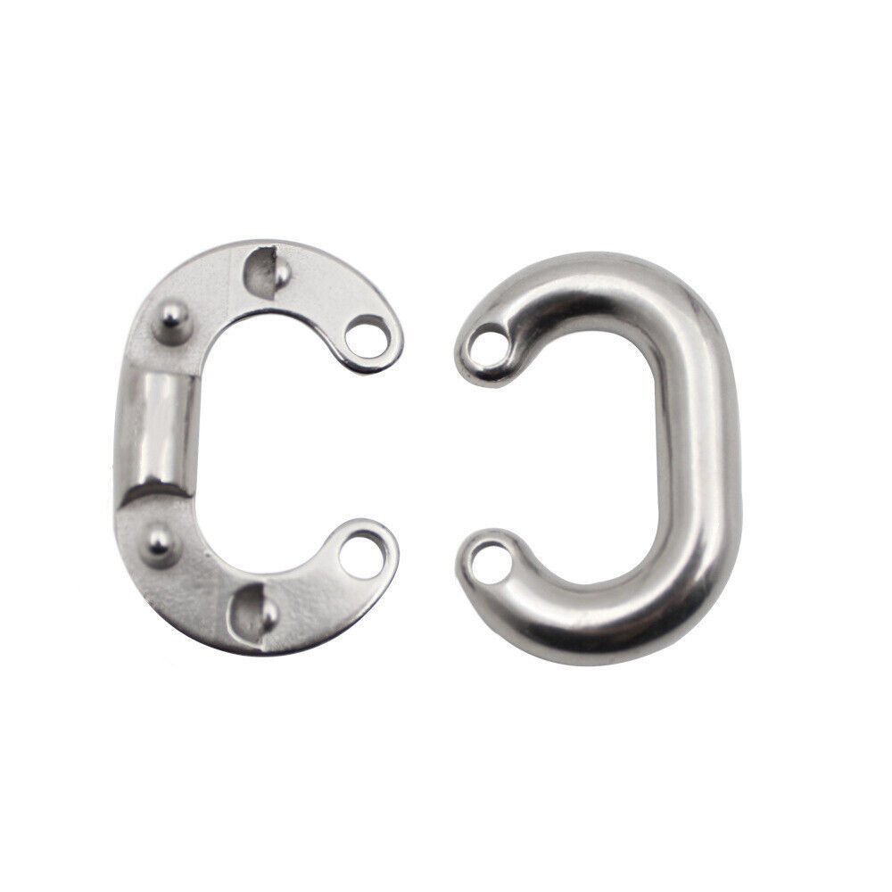 Marine Grade Rivet Link Buckle Quick Connect Ring Chain Rope Connector Chain Clip