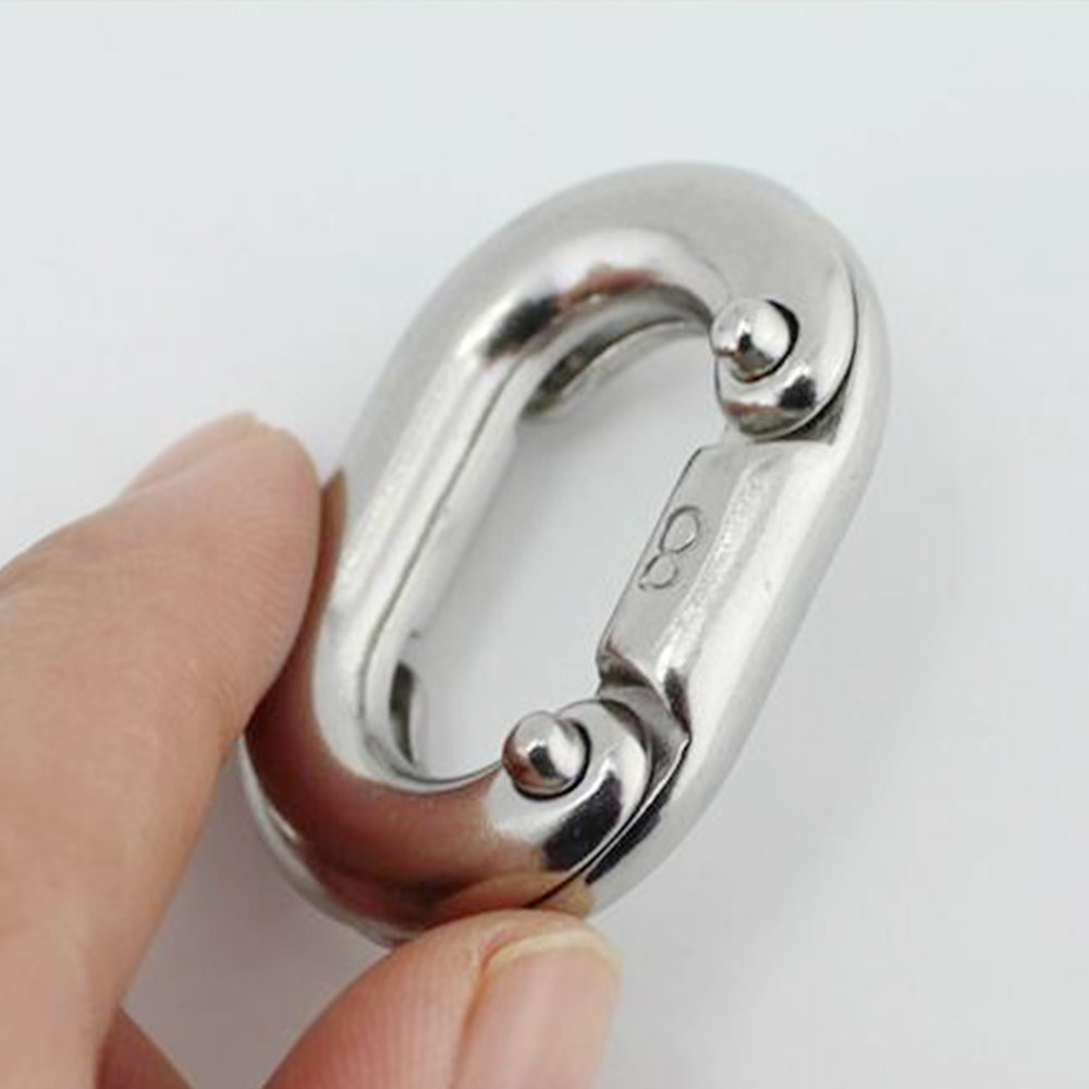 Marine Grade Rivet Link Buckle Quick Connect Ring Chain Rope Connector Chain Clip
