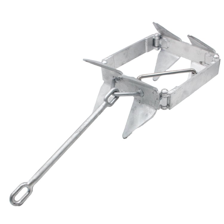 Folding Box Anchor (square) Slide Stowaway Marine Anchor for Yacht Boat Accessories
