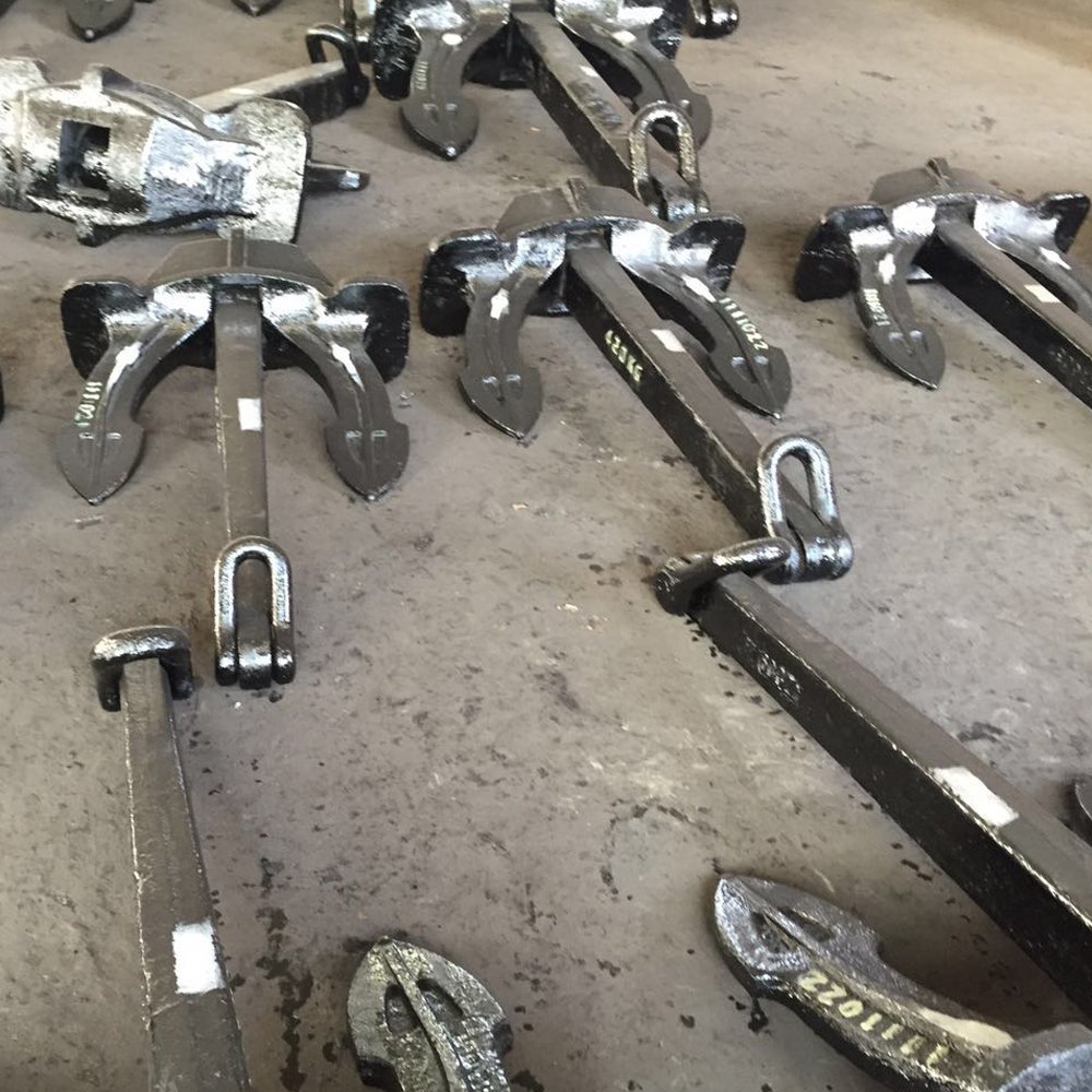High Quality Marine JIS Type Stockless Casting Anchor for Ships and Vessels for Boats