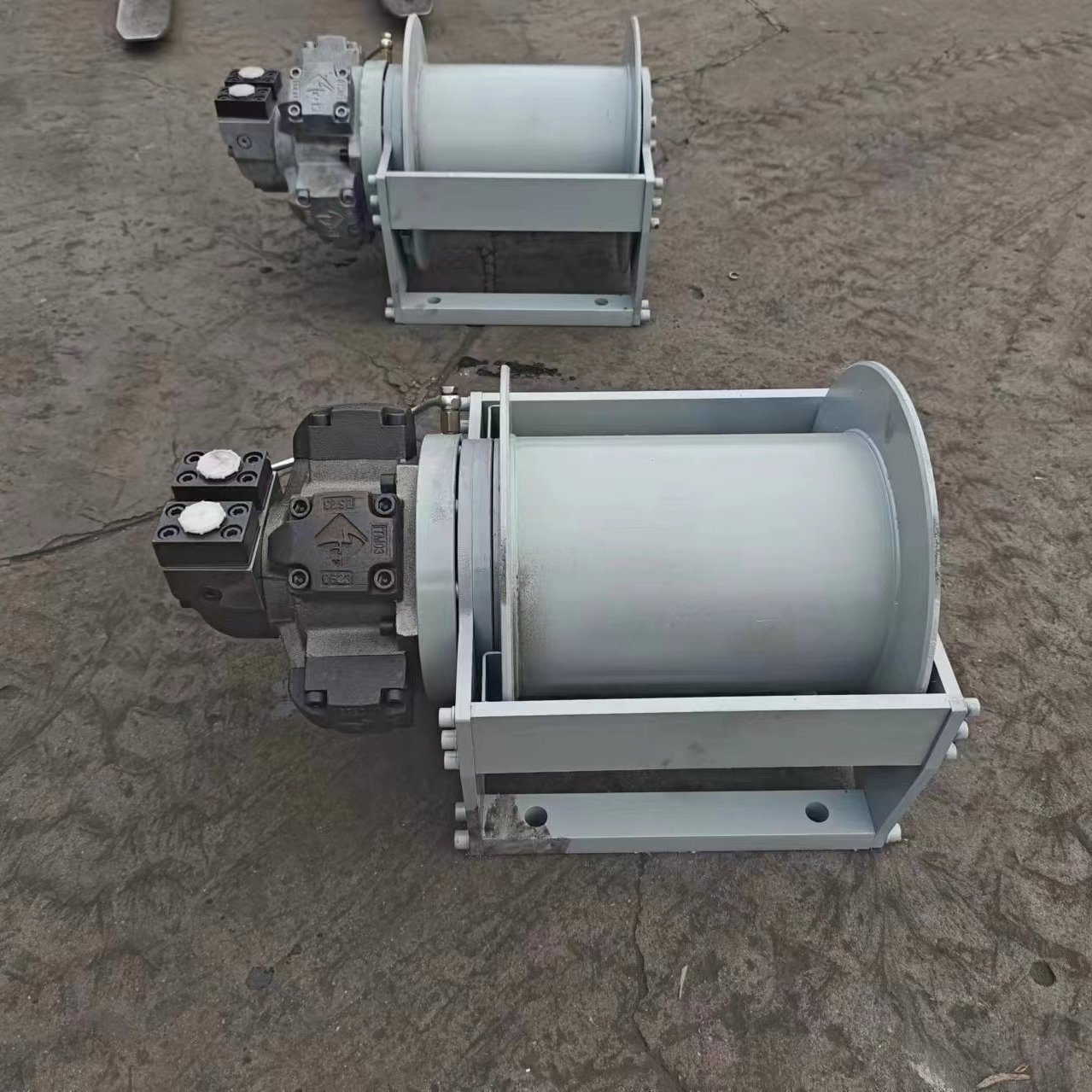 10 T 22000 LBS Heavy-duty Explosion Proof Pneumatic Winch with Larger Drum for Wide Flameproof Applications