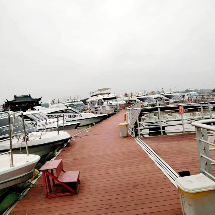 Aluminum Floating Pontoon Dock Access Bridge Gangway with Decking and Handrails