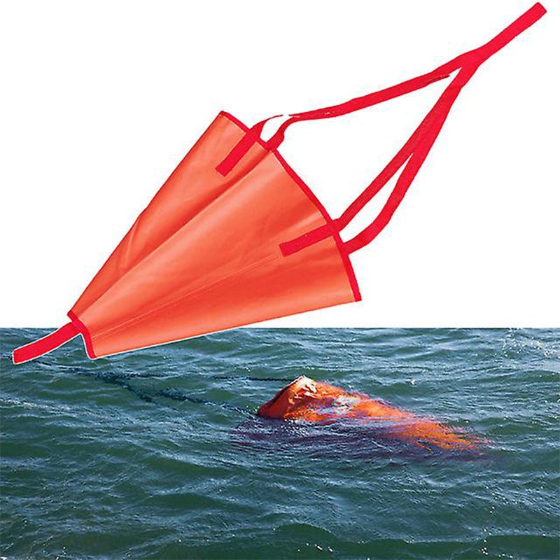Premium Marine Sea Anchor Drogue Drift Sock Sea Anchor Drogue with 30ft Kayak Tow Rope Line Buoy Ball Float Sea Brake System