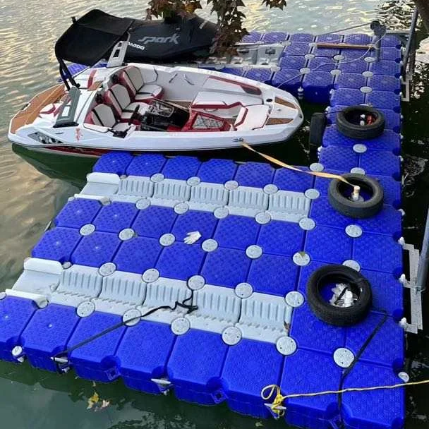Durable Low Cost Plastic Jet Ski Lift Dry Parking Dock Platform with V Floats