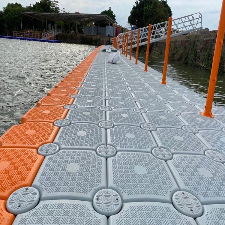 Durable Low Cost Plastic Jet Ski Lift Dry Parking Dock Platform with V Floats