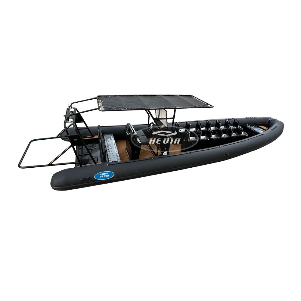 10 Meter Center Console Boat Aluminum Fishing Boat High-speed Rescue Boat with Anchor Winch