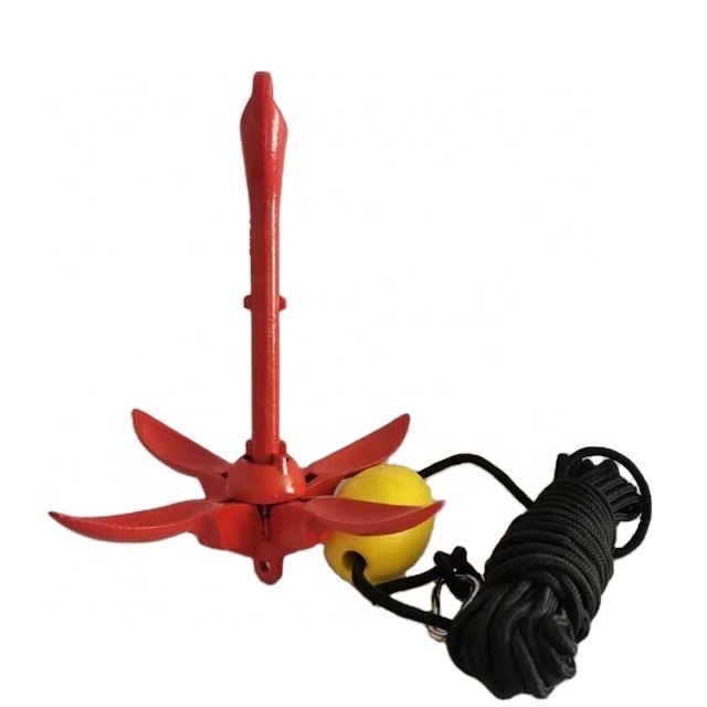 Investment Casting Marine Folding Grapnel Kayak Anchor Kit Stainless