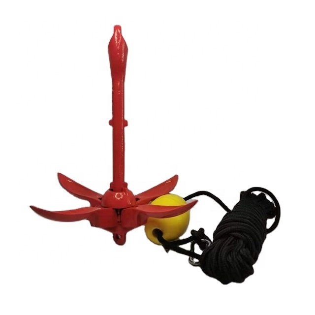 Investment Casting Marine Folding Grapnel Kayak Anchor Kit Stainless