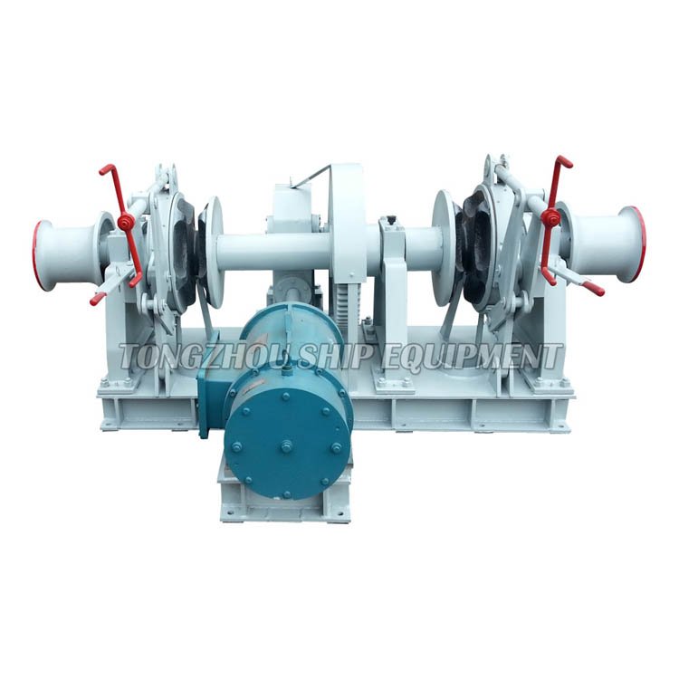 New Double Drum Winch Gasoline or Diesel Engine Powered Anchor Windlass Electric Factory Carbon Steel Cast Iron Etc 1 Years