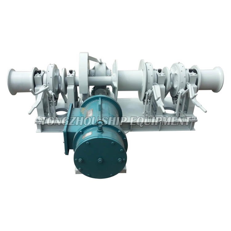 New Double Drum Winch Gasoline or Diesel Engine Powered Anchor Windlass Electric Factory Carbon Steel Cast Iron Etc 1 Years