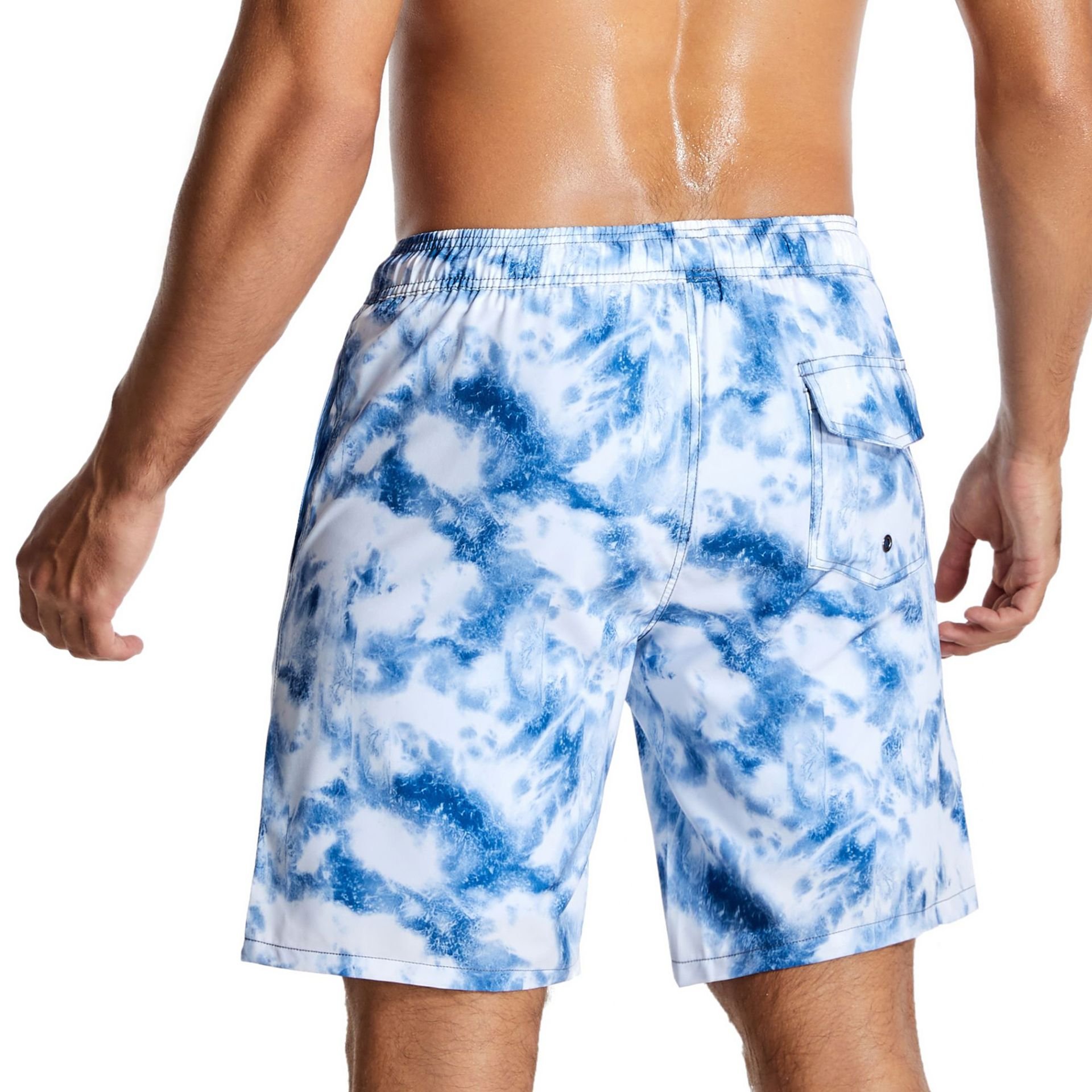 Mens Waterproof Pockets Compression Liner 2 in 1 Quick Dry Custom Logo Beach Shorts Swim Trunks