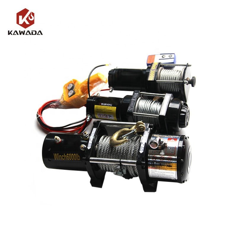 12V 24V 48V 4500lbs Pull Auto 4x4 Anchor 4500lb 4500 lb Small Electric Winch