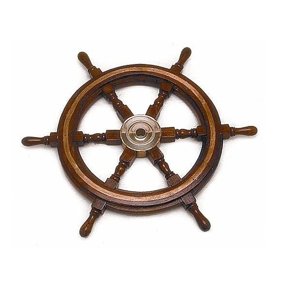 Wooden Ship Wheel Handmade Nautical Antique Design Indian Handicraft Wholesale Item Wall Decoration Ship Steering Brass Inlay