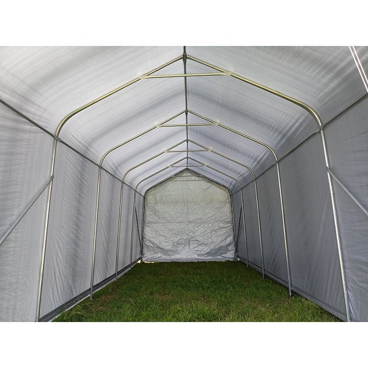 14'Wx33'Lx14'H PVC Tarp Temporary Storage Plastic Carport RV Shelter